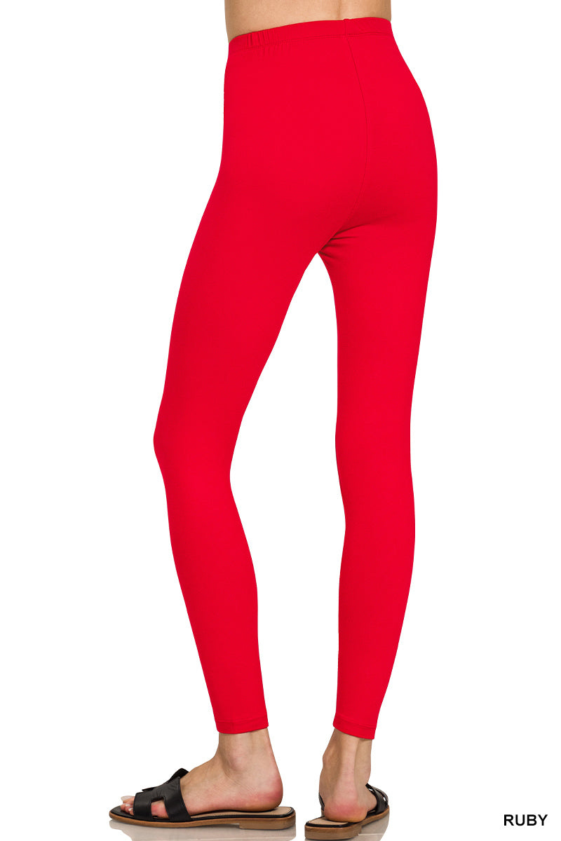 Premium microfiber full length leggings