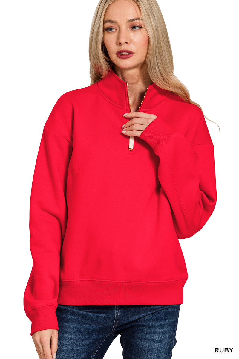 Half Zip Sweatshirt