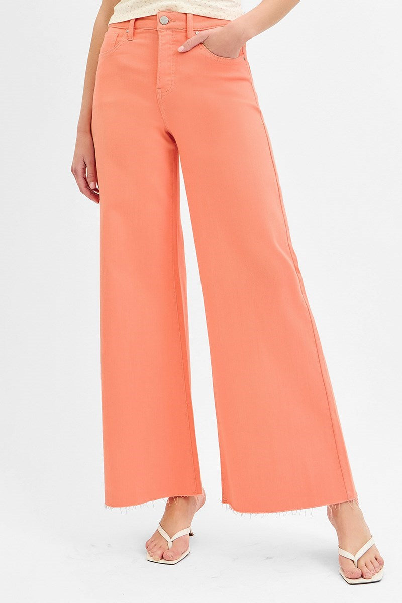 Risen Coral TC Wide Leg Jeans
