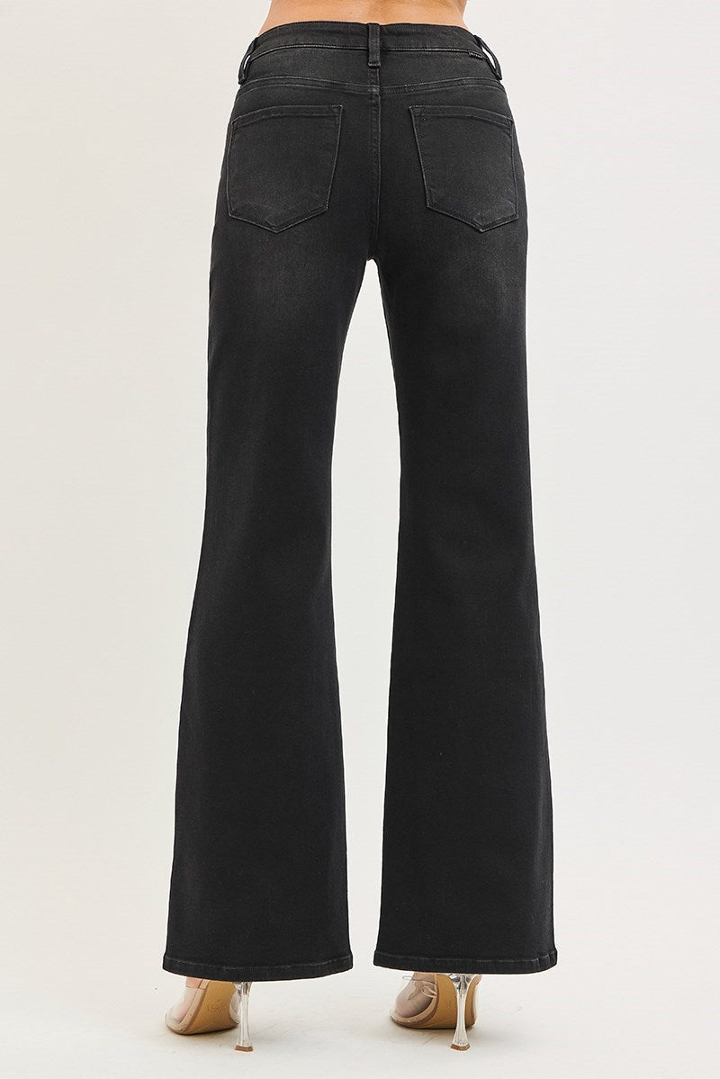 Risen Black HR Wide Jeans