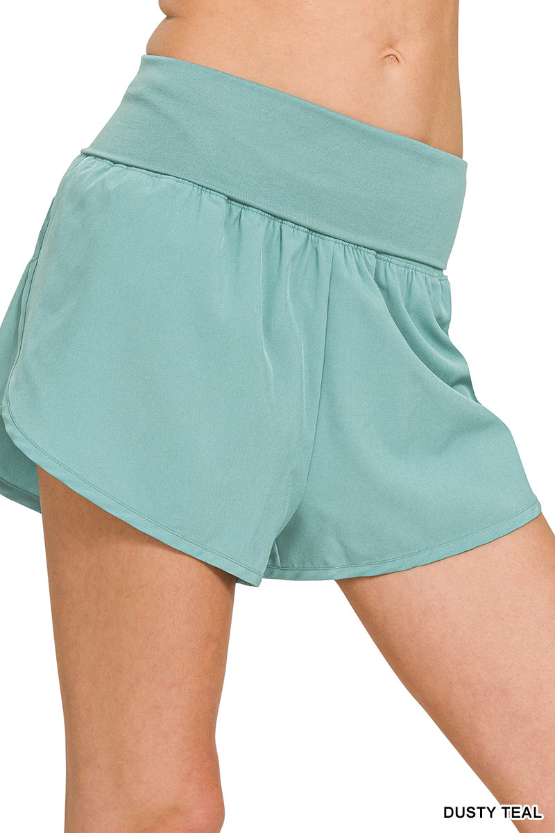 High waisted running shorts