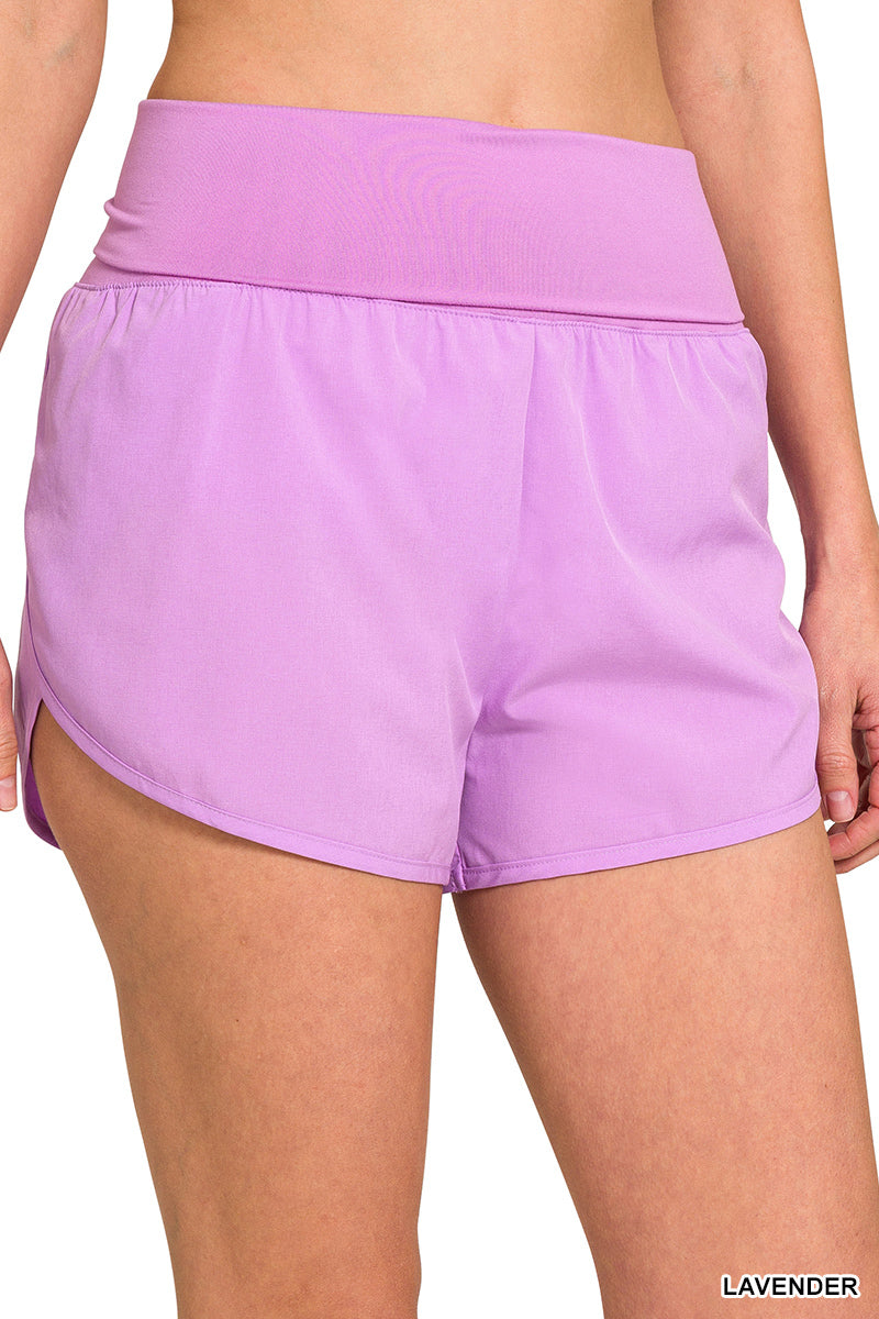 High waisted running shorts