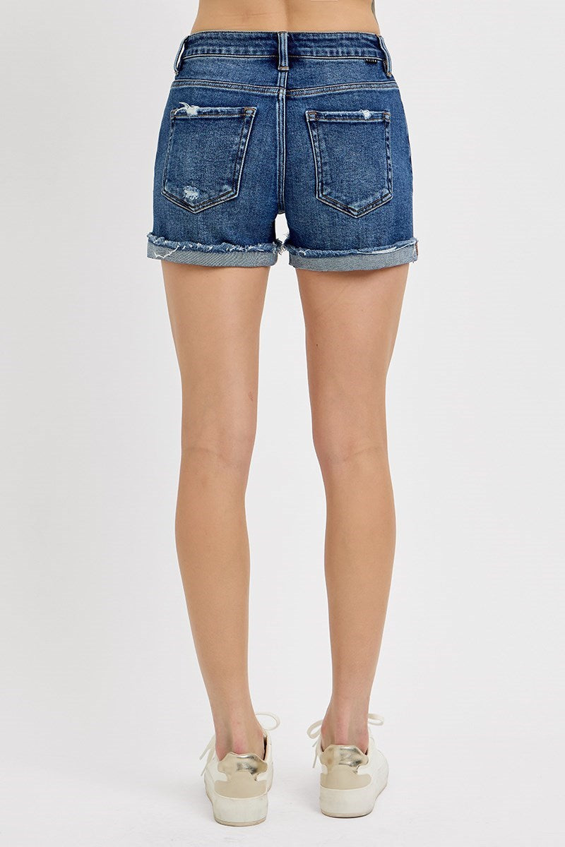 Risen Mid Rise Cuffed Shorts