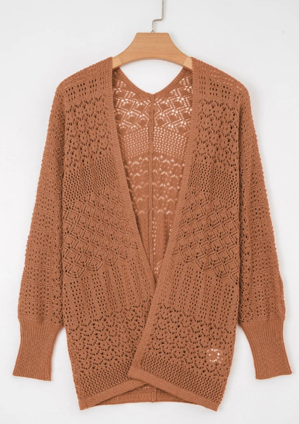 Hollow Knit Cardigan