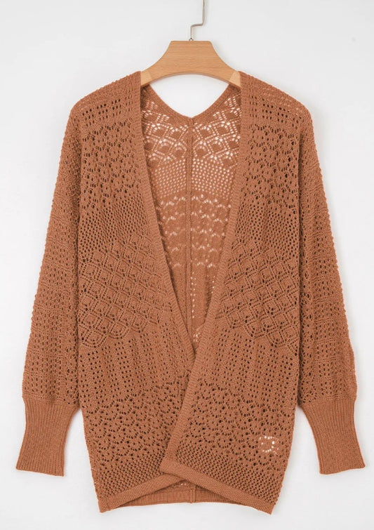 Hollow Knit Cardigan