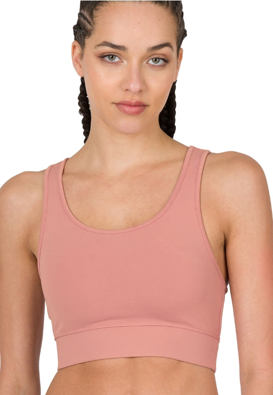 Rose racerback padded bra