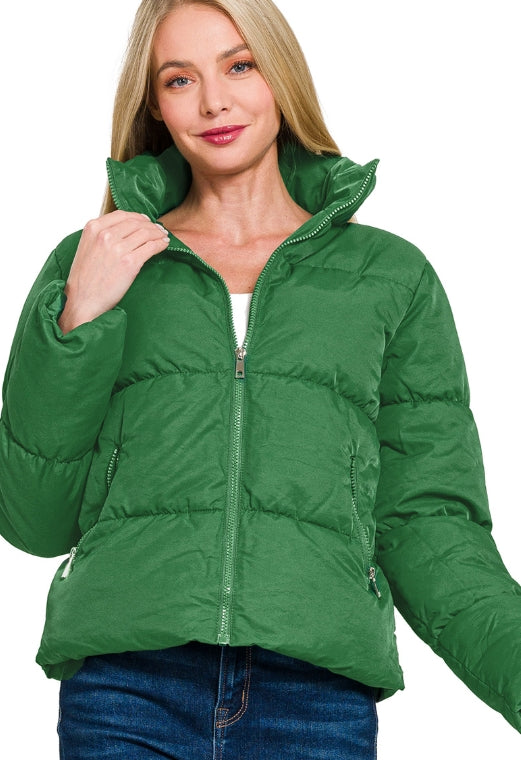 Green Puffer Jacket