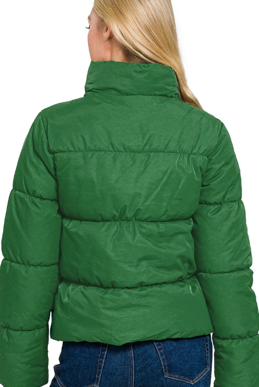 Green Puffer Jacket