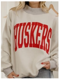 Husker Mock Neck Sweatshirt