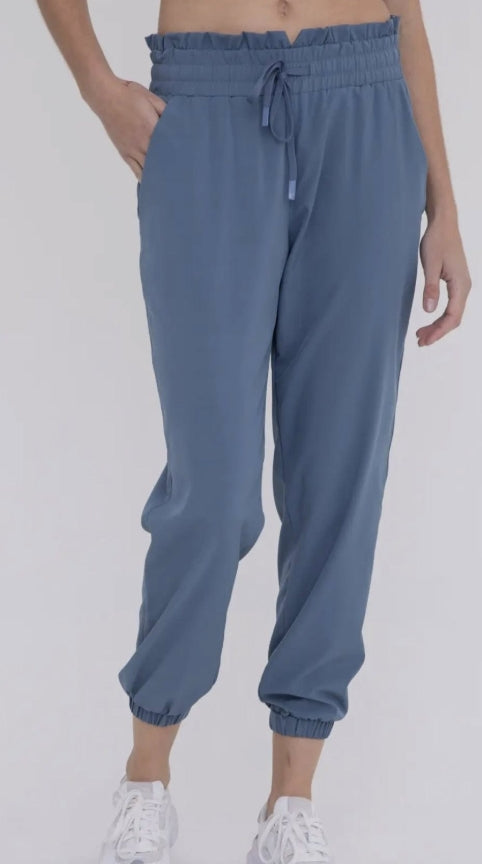 Teal Tie Pants