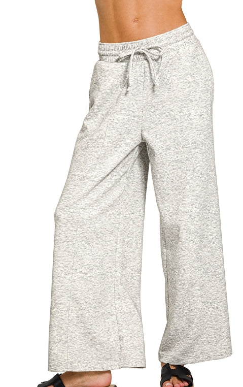 Scuba wide leg pants