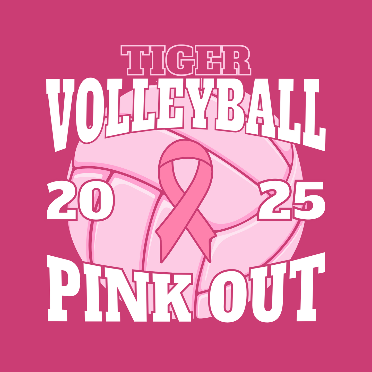 Tiger Volleyball Pink Out 2025