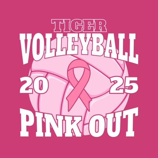 Tiger Volleyball Pink Out 2025