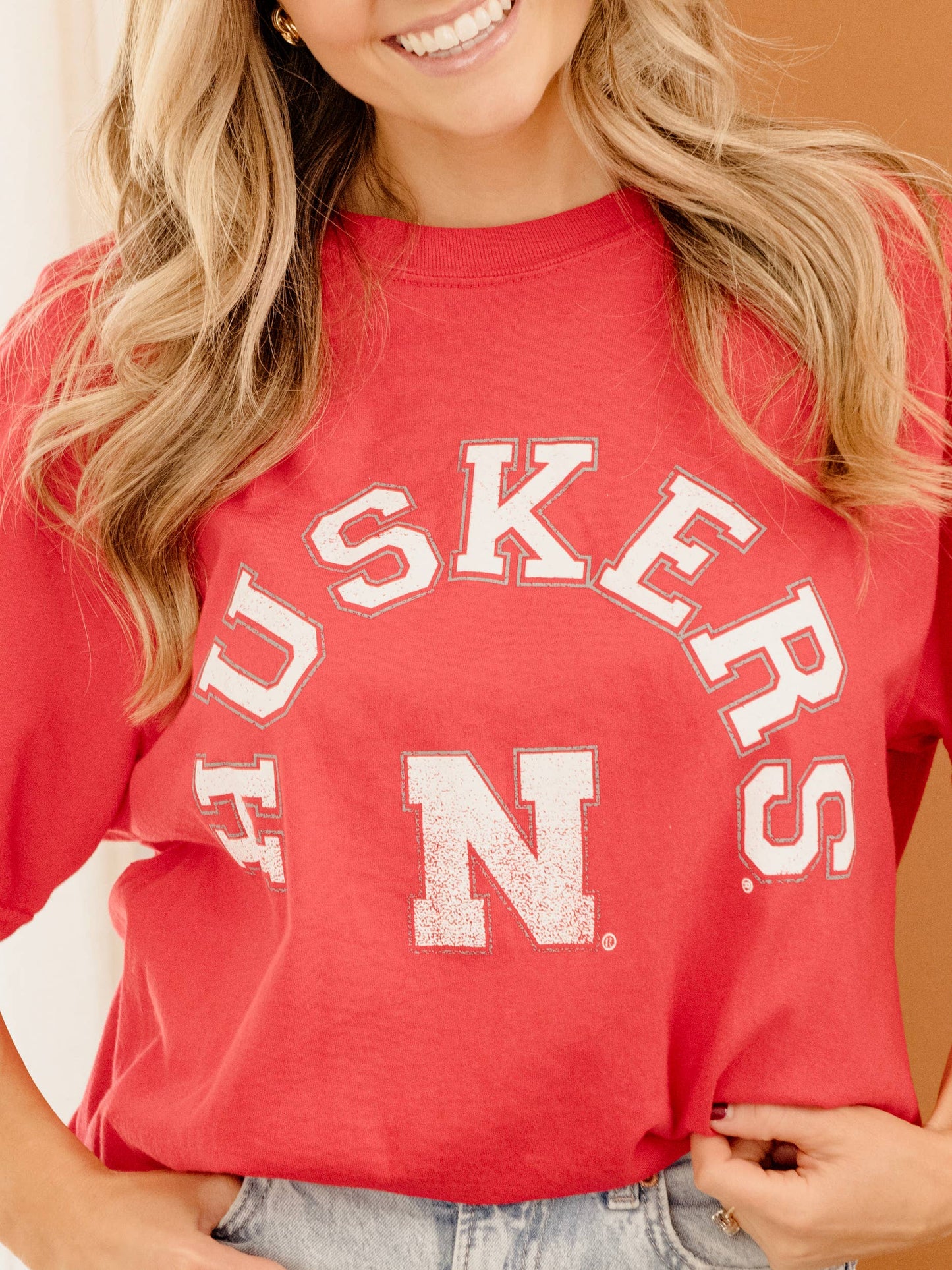 Nebraska Huskers Mega Arch Red CC Tee