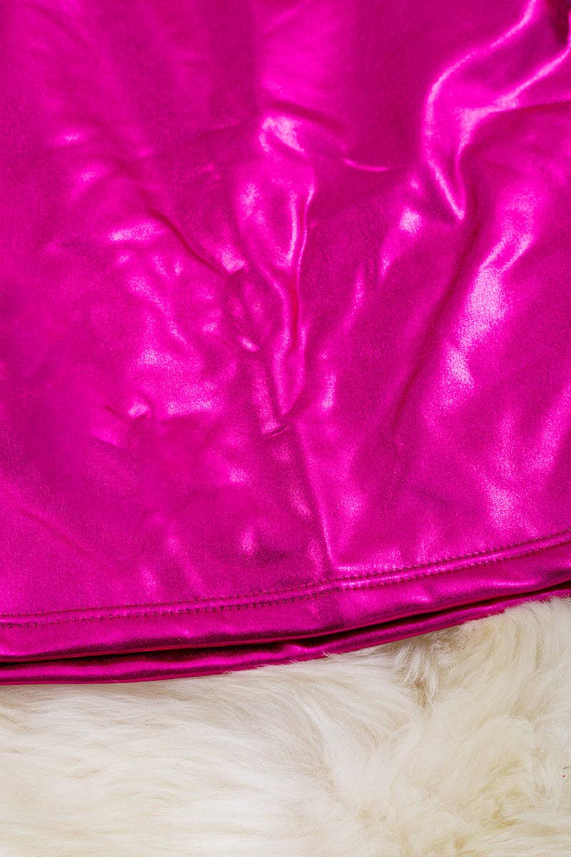 Metallic pink swim set