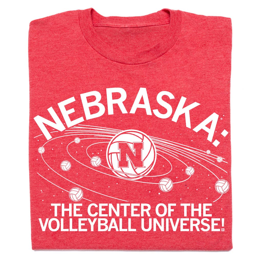 Nebraska: Volleyball Universe: Standard XL - Heather Red