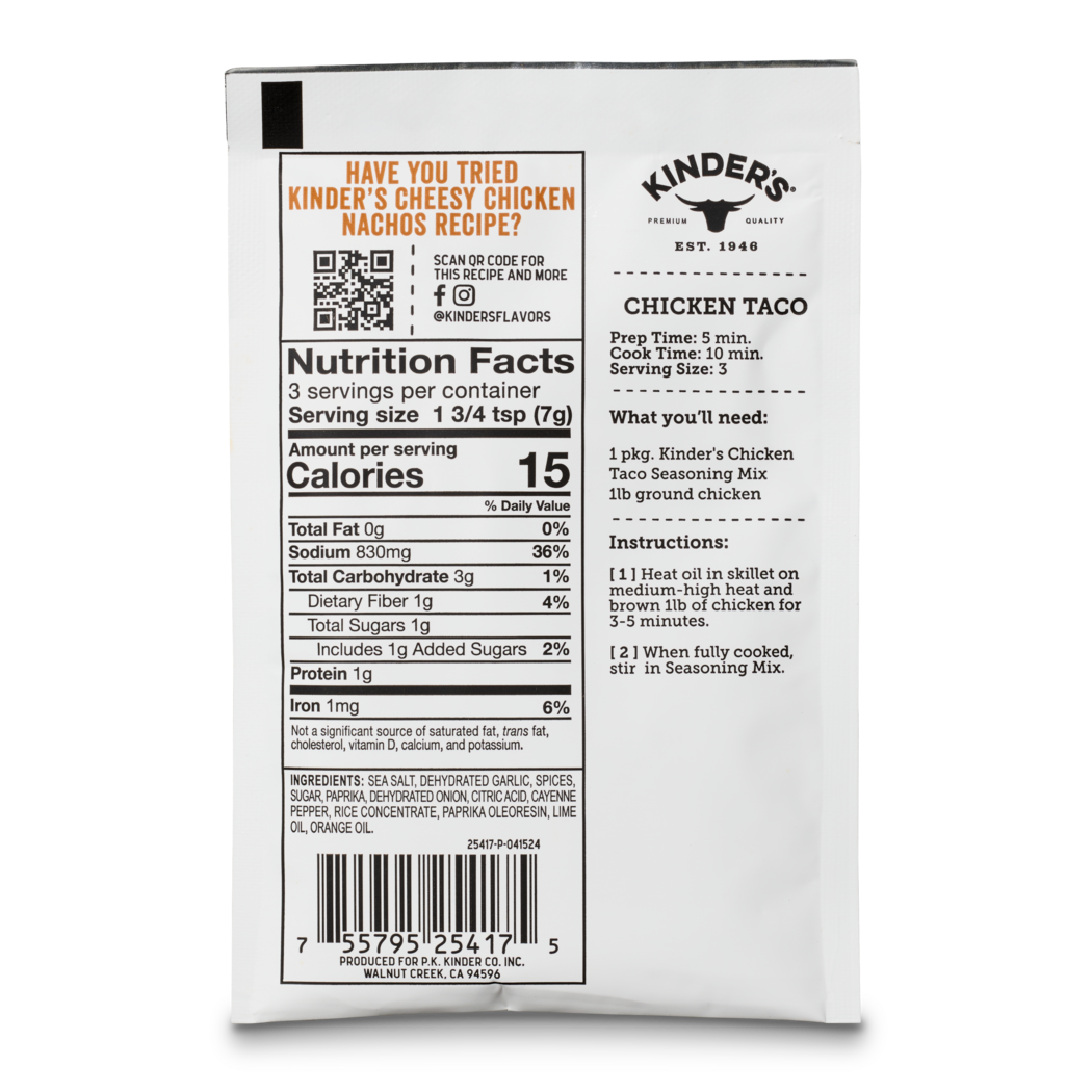 Chicken Taco Mexican Seasoning