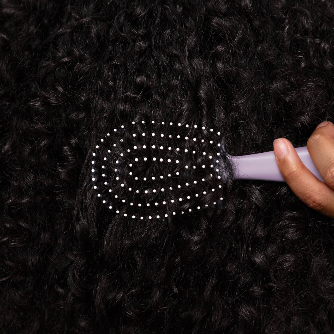Mini Soft Violet Detangling Flexi Brush