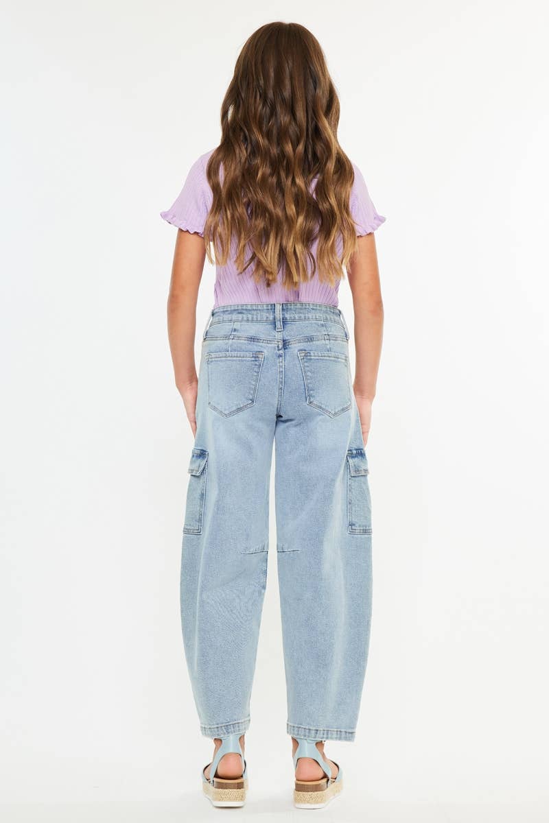 YOUTH LOW SLUNG HORSESHOE FIT JEANS-YC5539L: LIGHT / 6