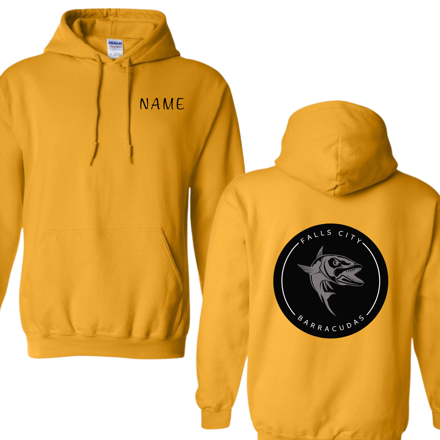 Custom Name Hoodie & Logo on the Back
