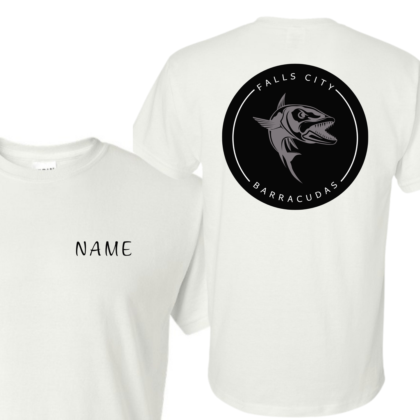Custom Name Barracudas Tees