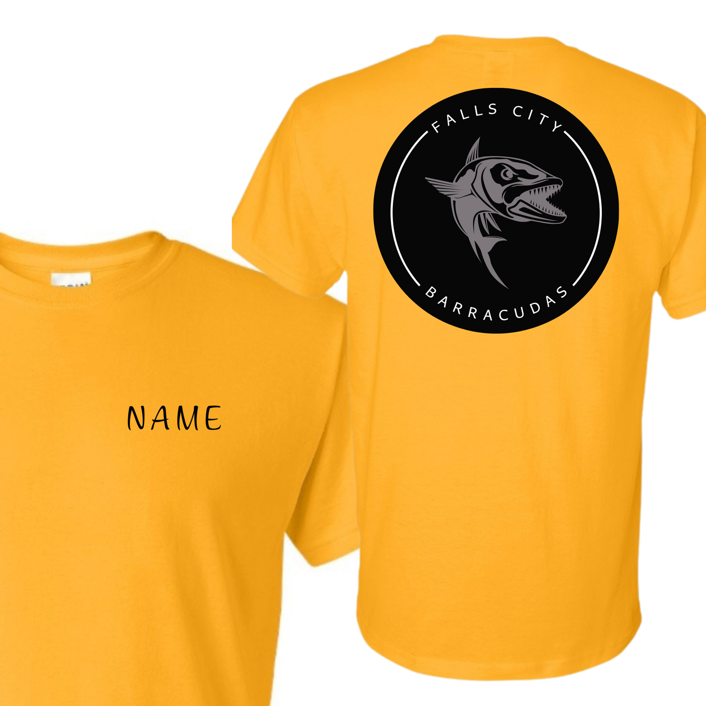Custom Name Barracudas Tees