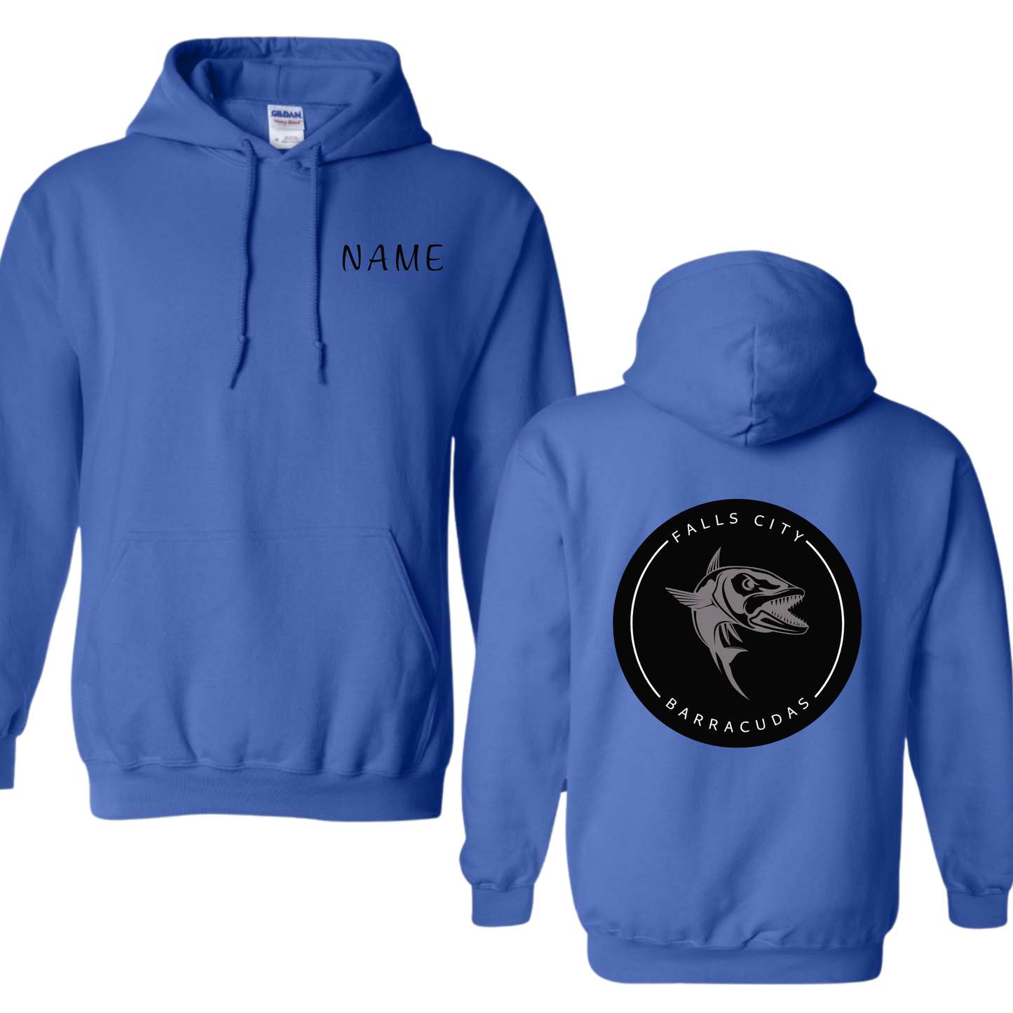 Custom Name Hoodie & Logo on the Back