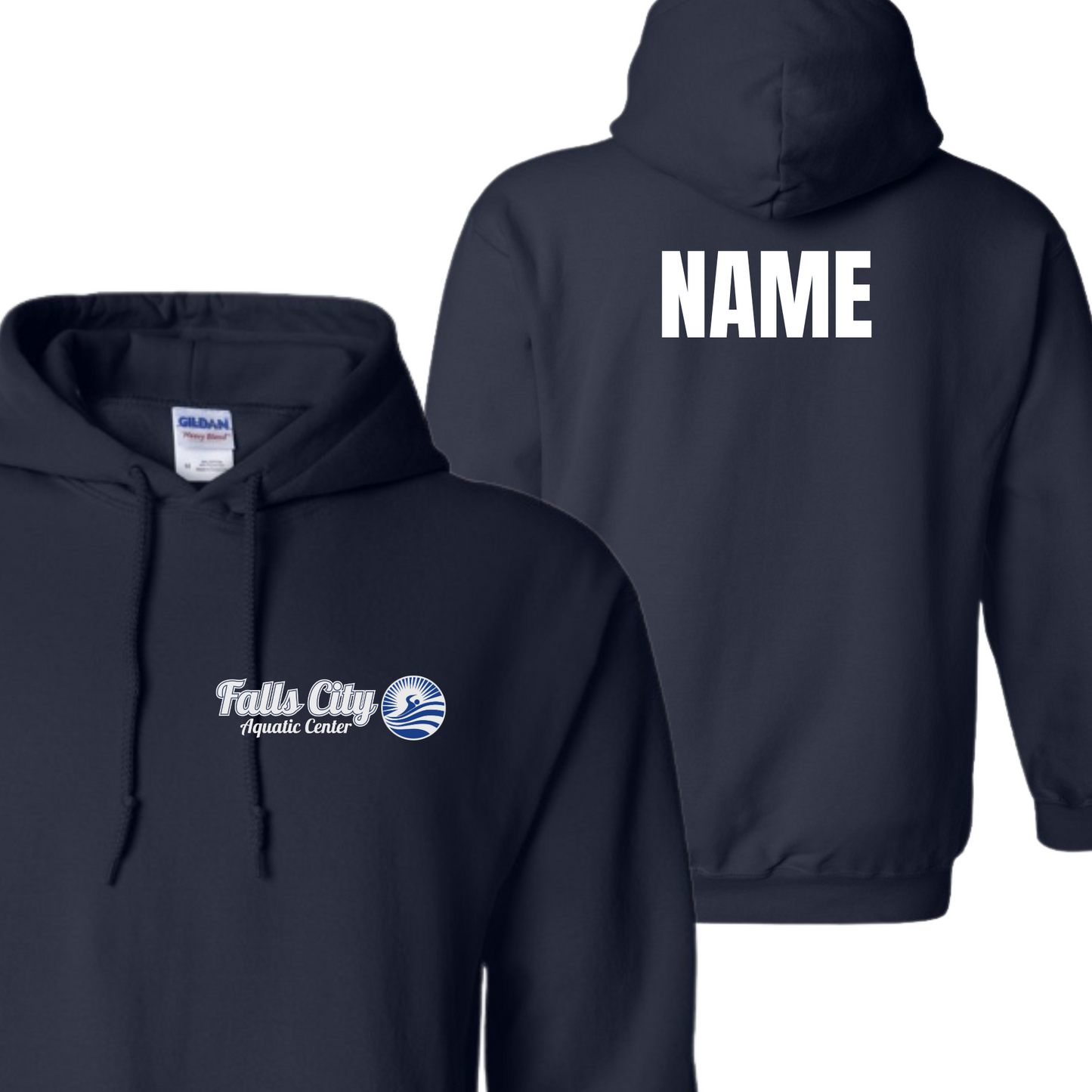 Falls City Aquatic Center Hoodies with Personalization