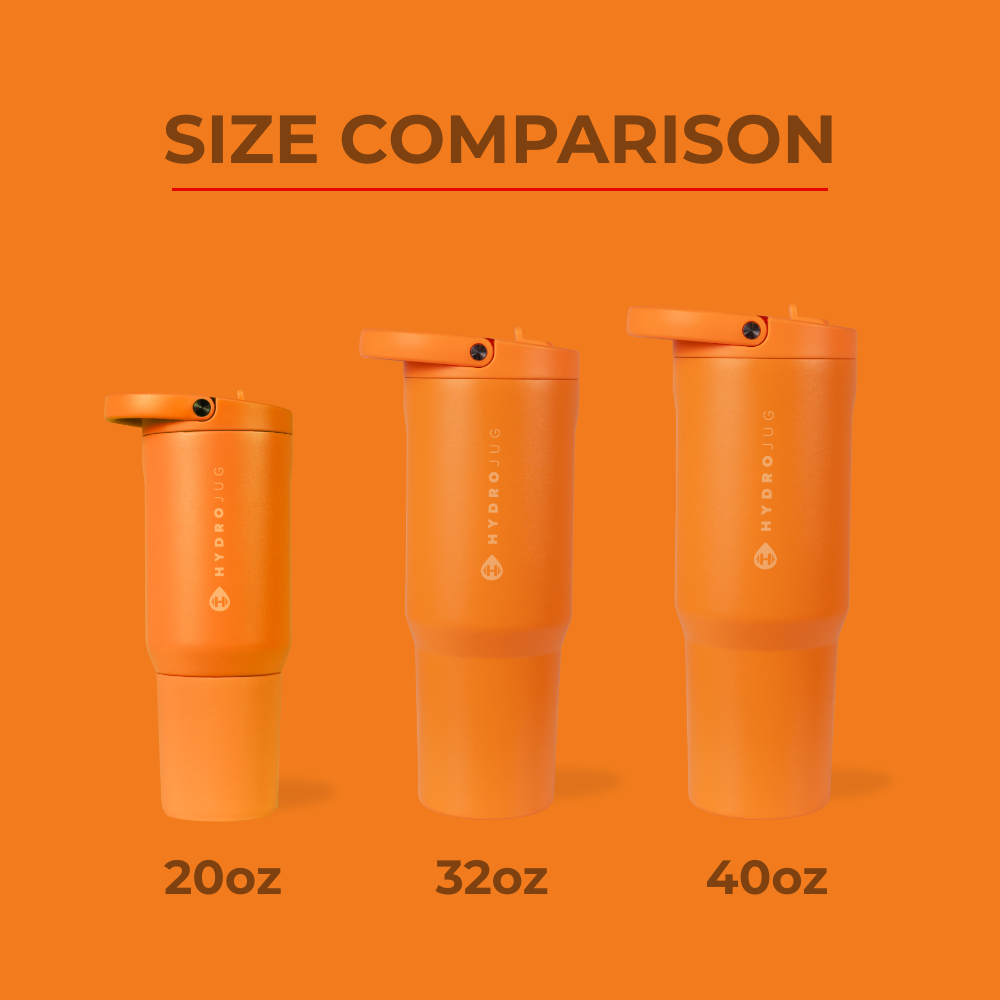 Tangerine HydroJug 20 oz Sport Water Bottle