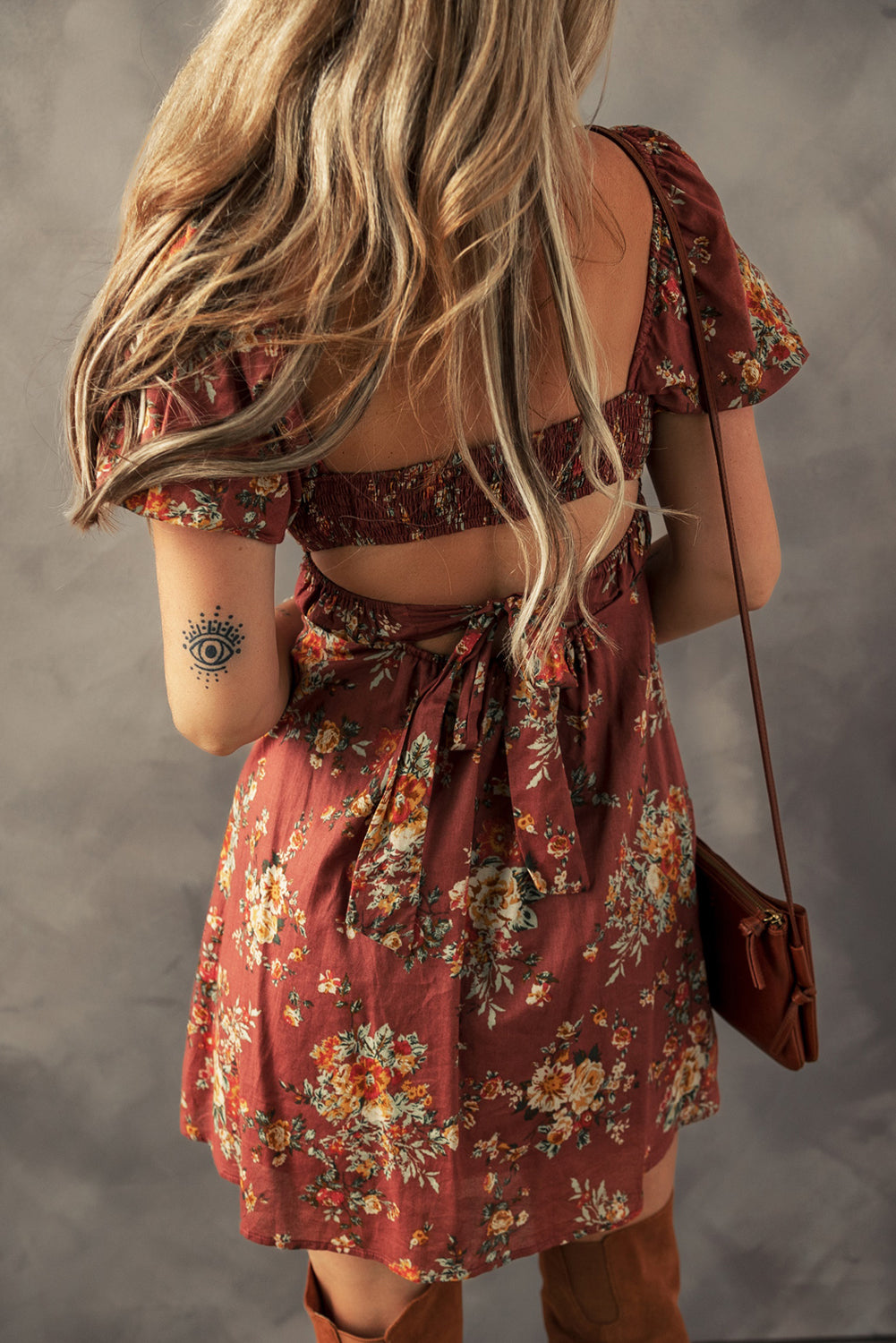Red Floral Dress