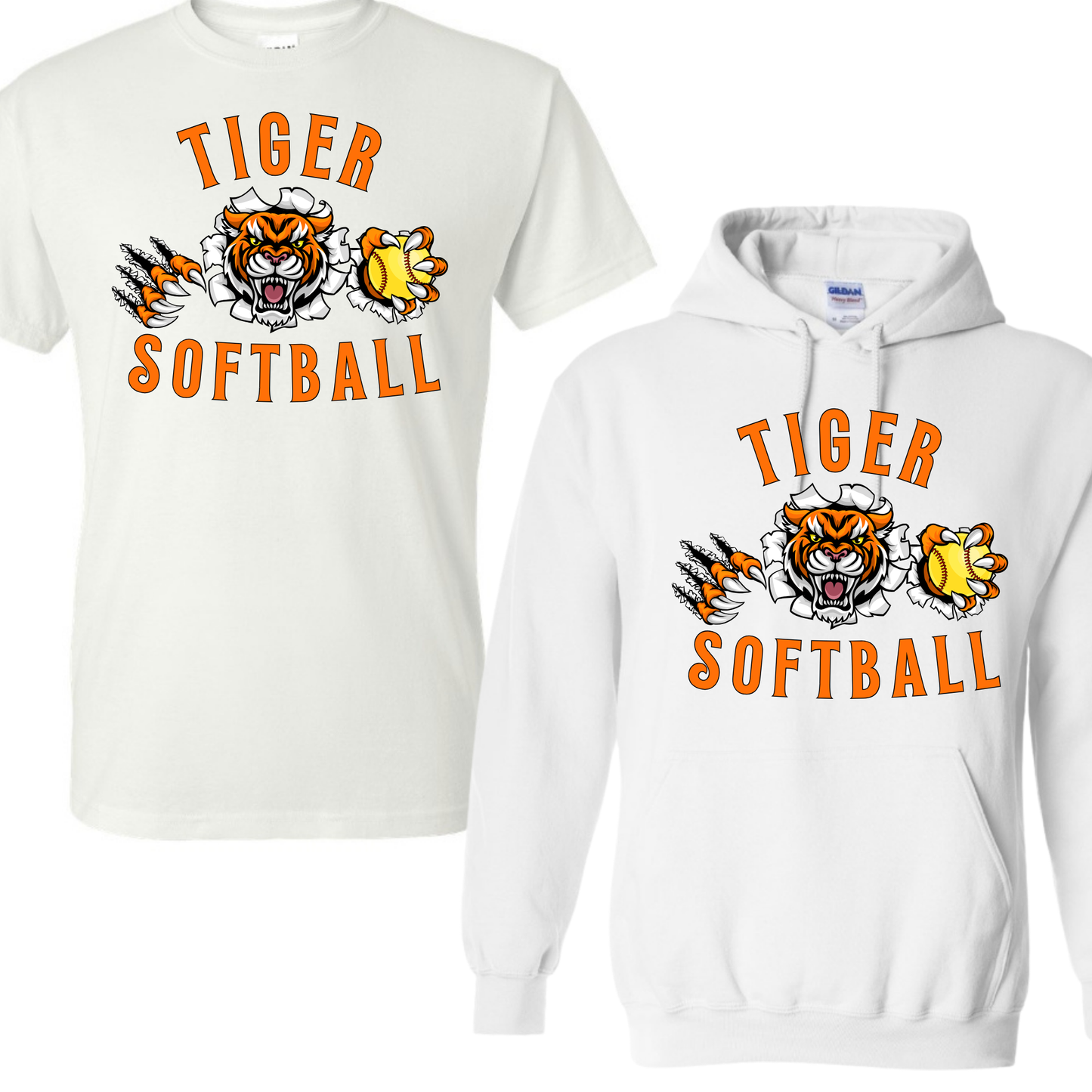 Tiger Softball with Tiger