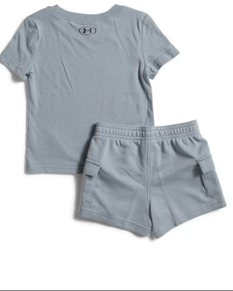 UNDER ARMOUR Infant Boys Top And Fleece Cargo Shorts Set