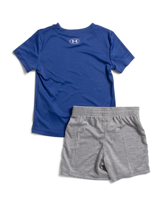 UNDER ARMOUR Toddler Boys 2pc Pop Out Logo Shorts Set