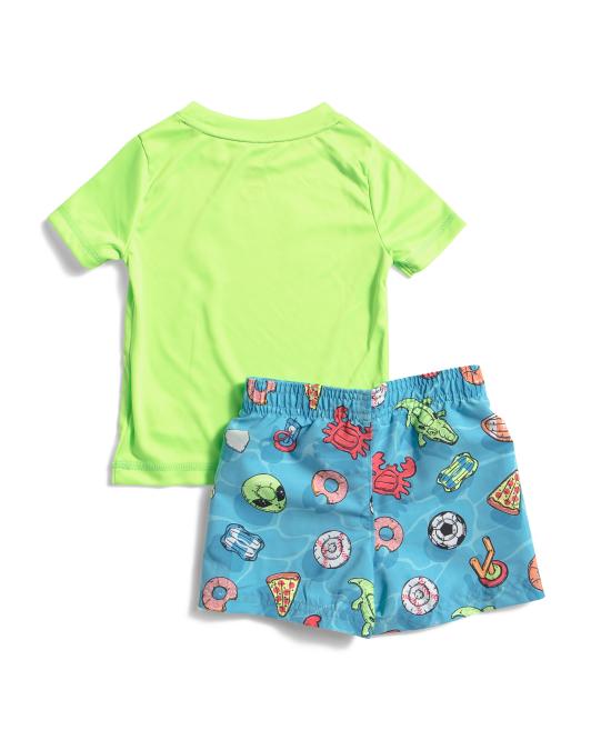 UNDER ARMOUR Infant Boys 2pc Pool Party Swim Set
