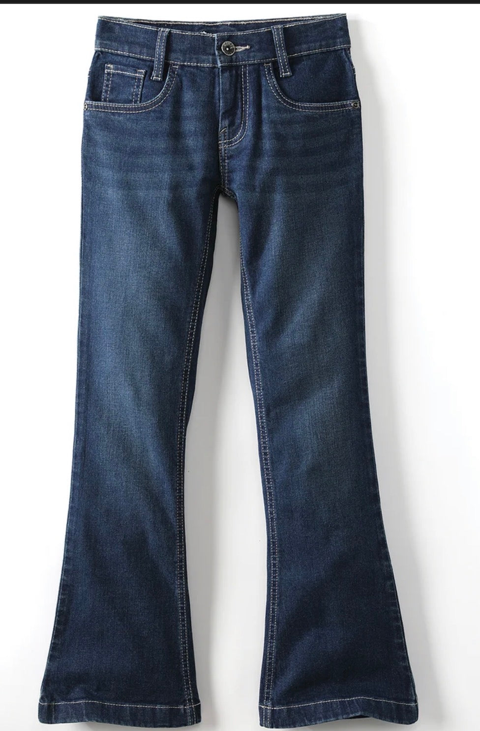 Girl's Violet Trouser - Dark Stonewash