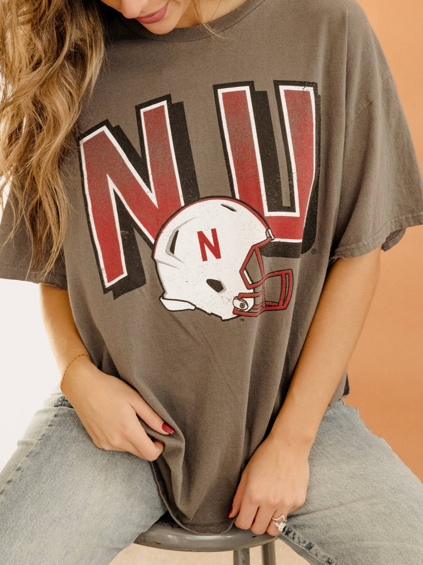 Nebraska Huskers Helmet Tee