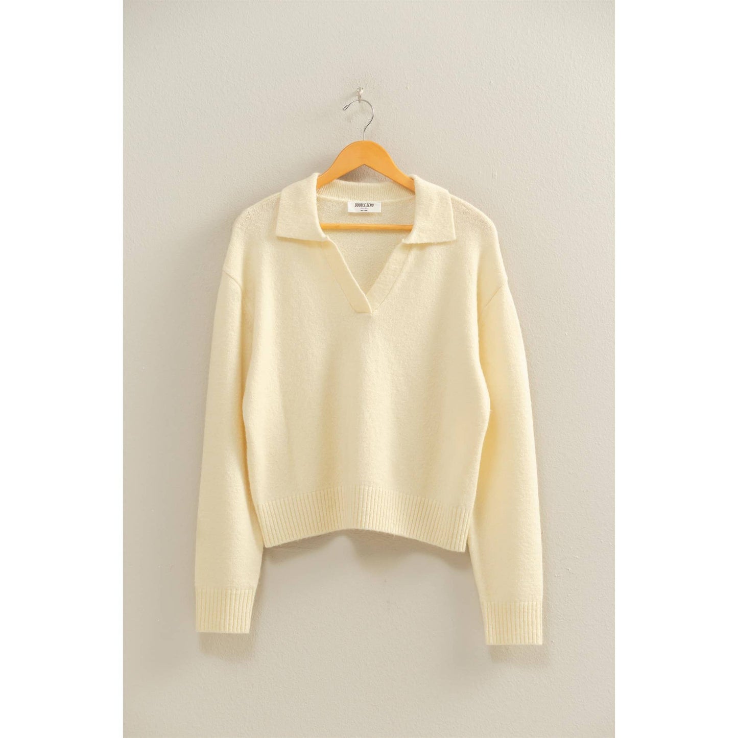 Collared V Neck Sweater