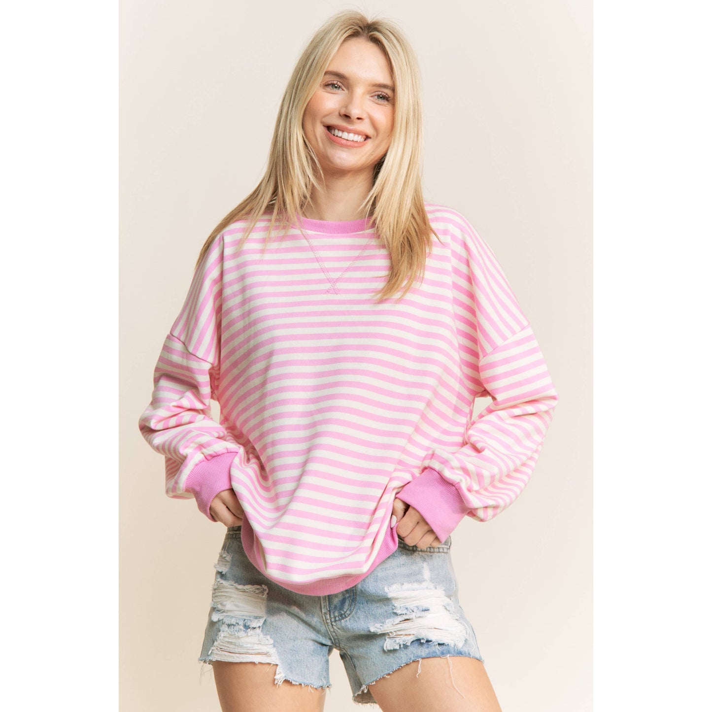 stripe pullover