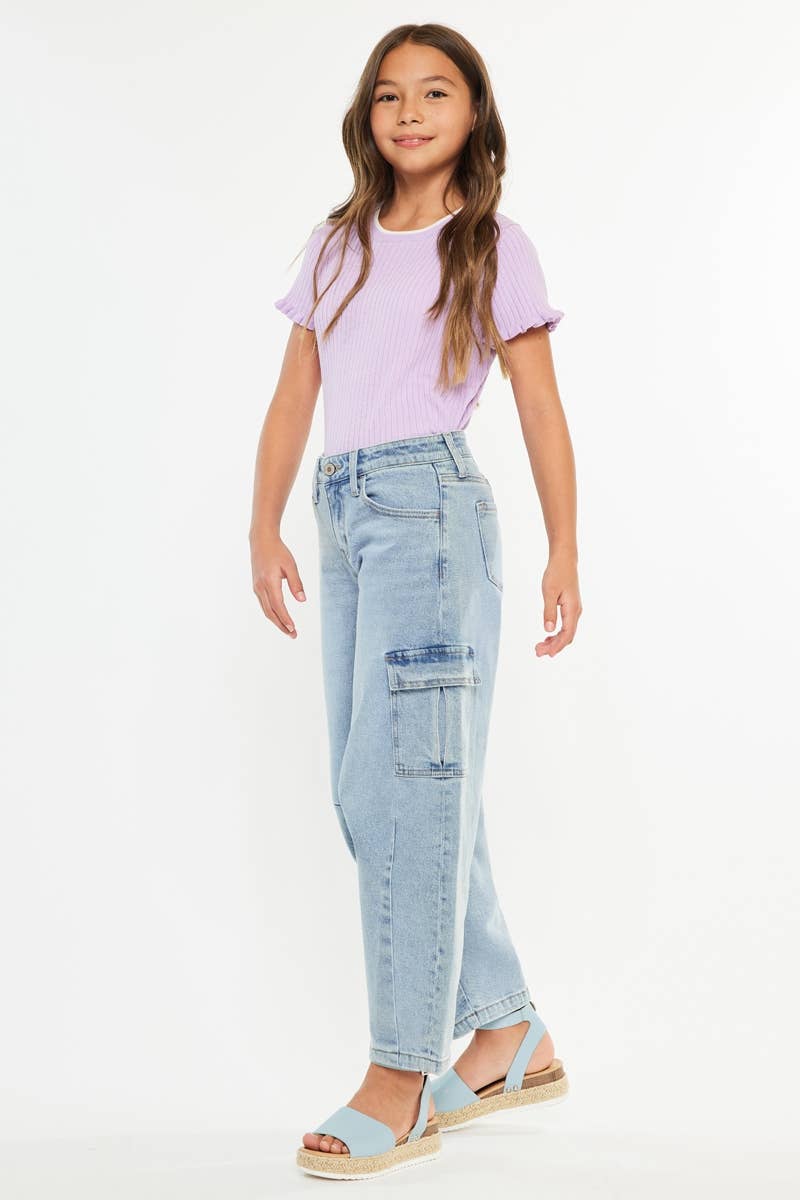 YOUTH LOW SLUNG HORSESHOE FIT JEANS-YC5539L: LIGHT / 6