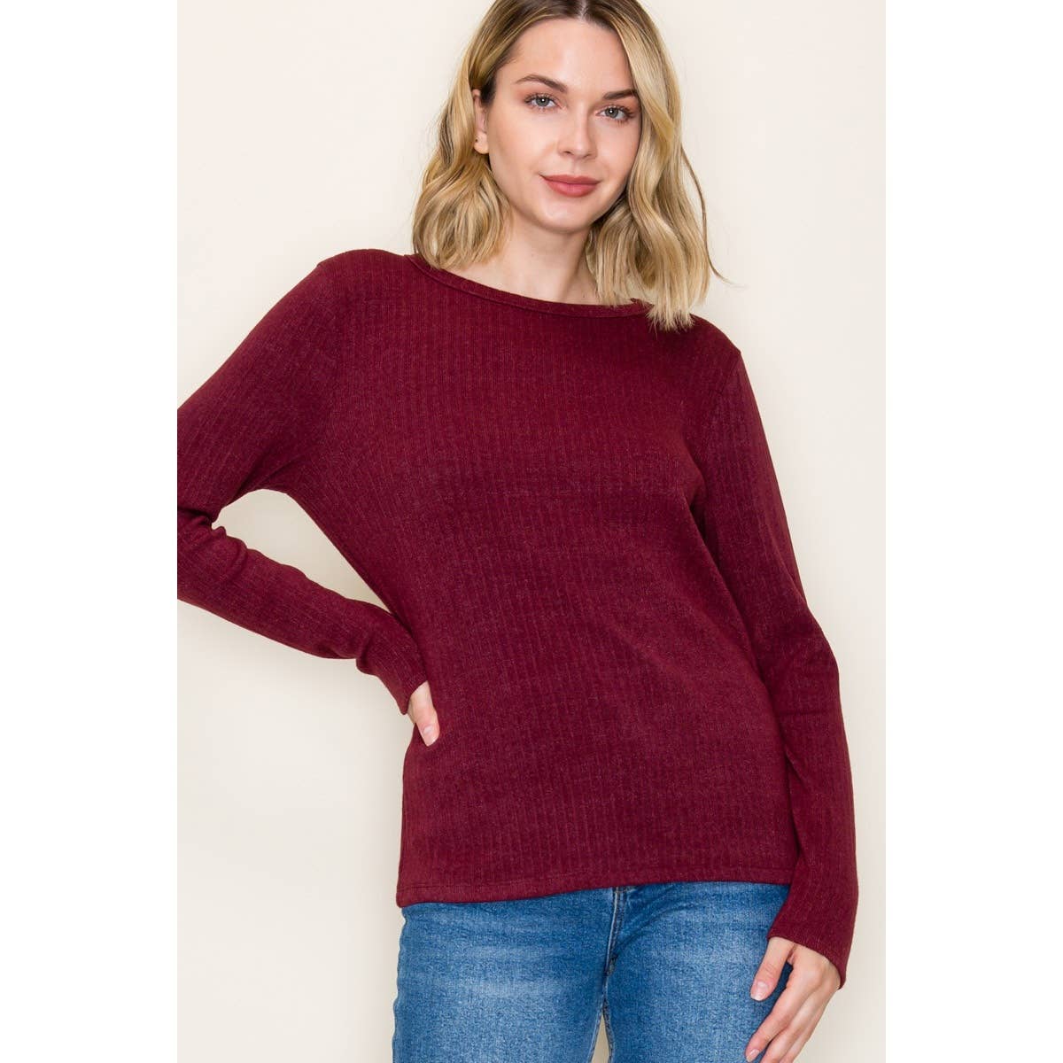 Ribbed Pullover