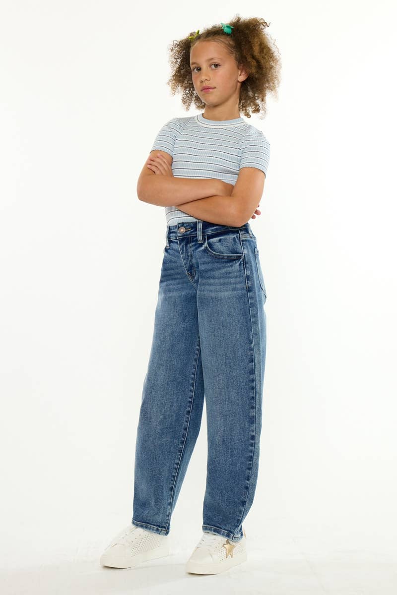 YOUTH  HIGH RISE BARREL-YC20084M: MEDIUM / 6
