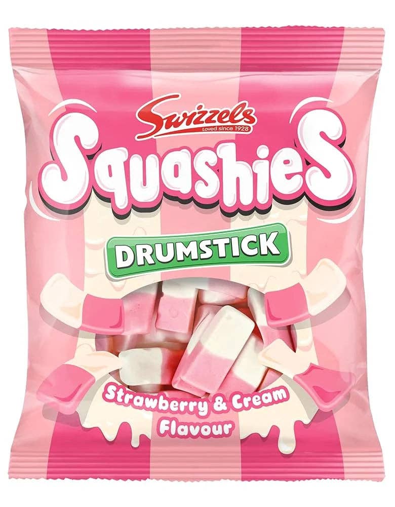 Swizzels Squashies Strawberry & Cream (Case of 12)