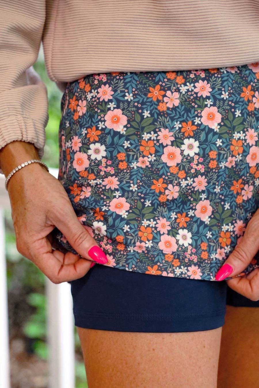 Gwen Floral Skort: Multi / Small
