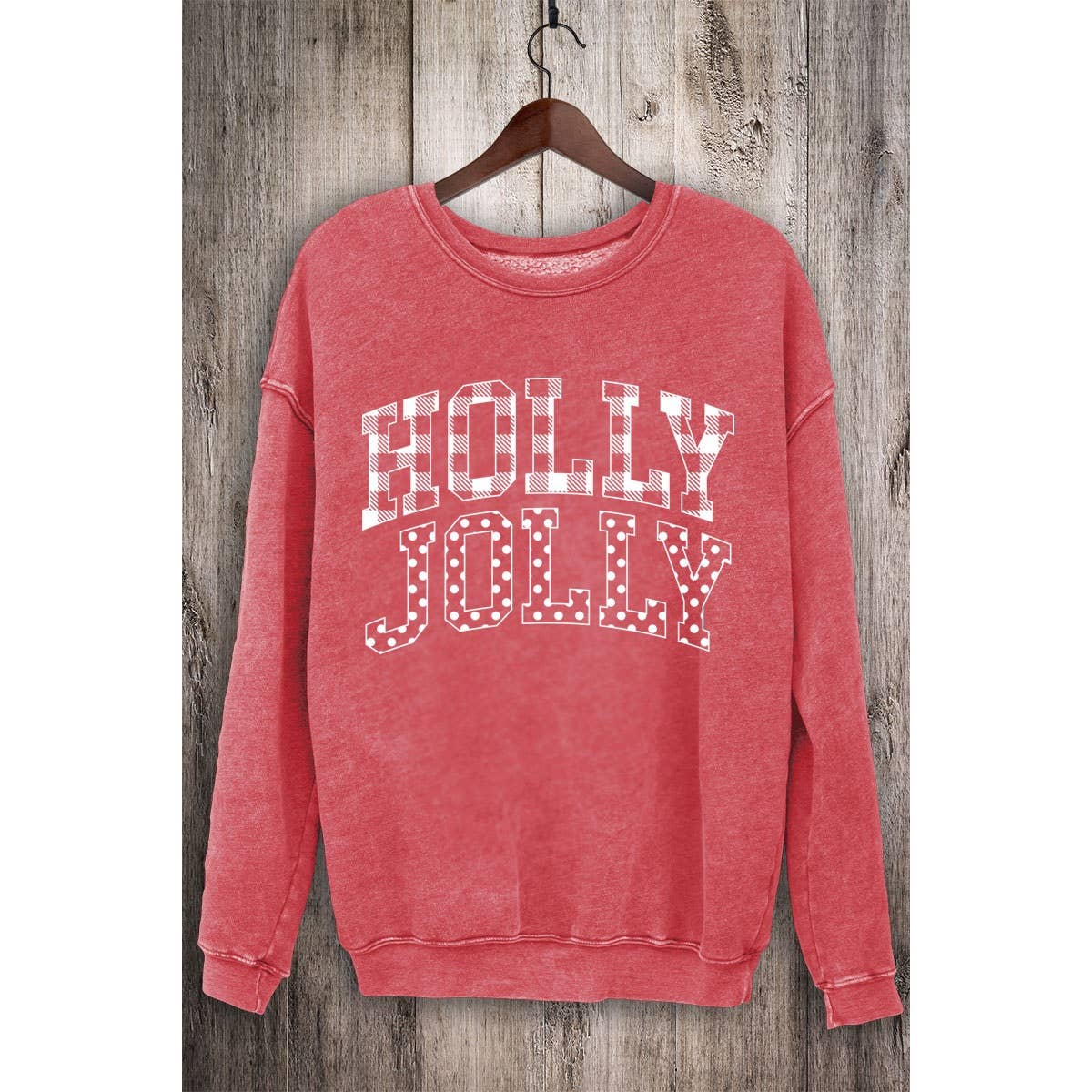 HOLLY JOLLY MINERAL SWEATSHIRTS: DUSTY GREEN