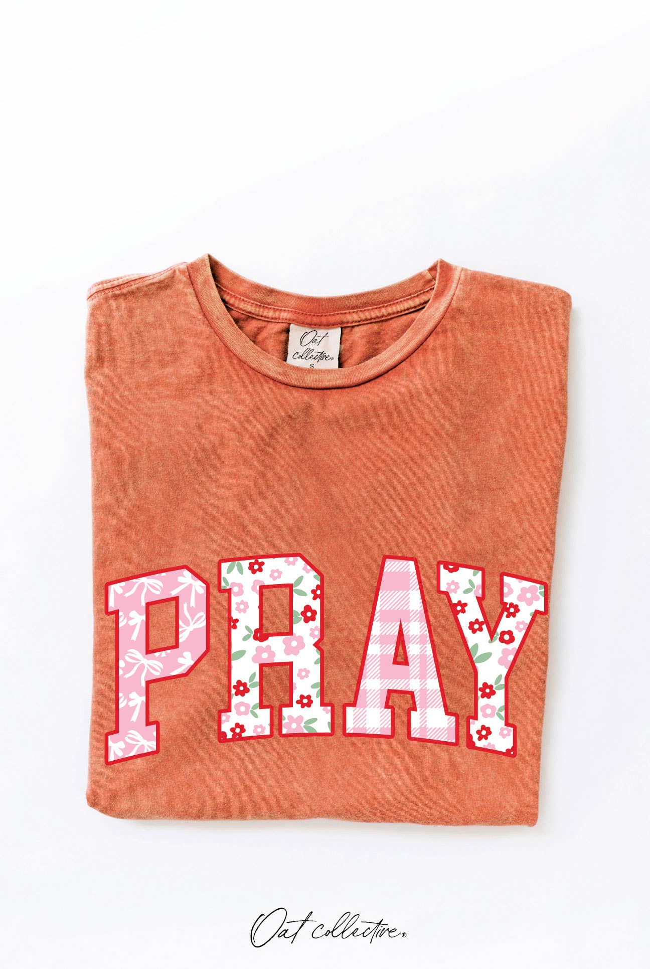 PRAY Graphic Top: FLAMINGO