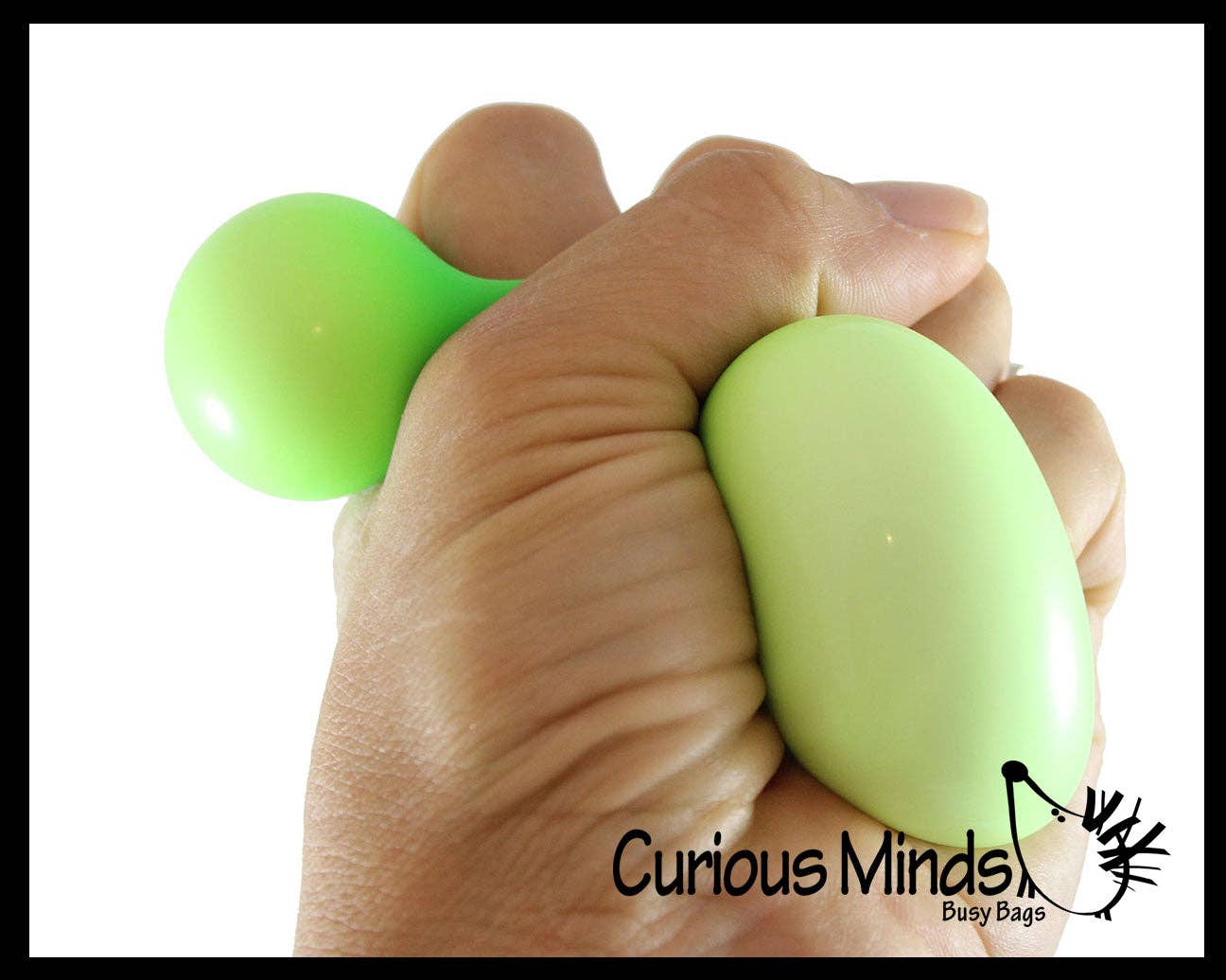1 Box of 3 Soft Doh Filled 2" Stress Ball - Squishy Gooey