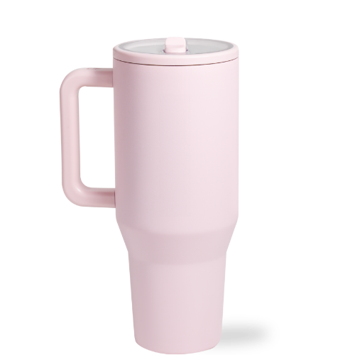 Pink Sand HydroJug 32 oz Traveler Tumbler: Pink Sand
