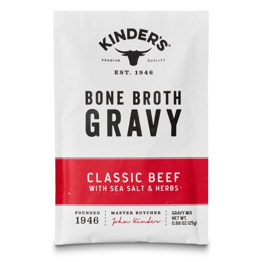 Classic Beef Bone Broth Gravy with Sea Salt and Herbs