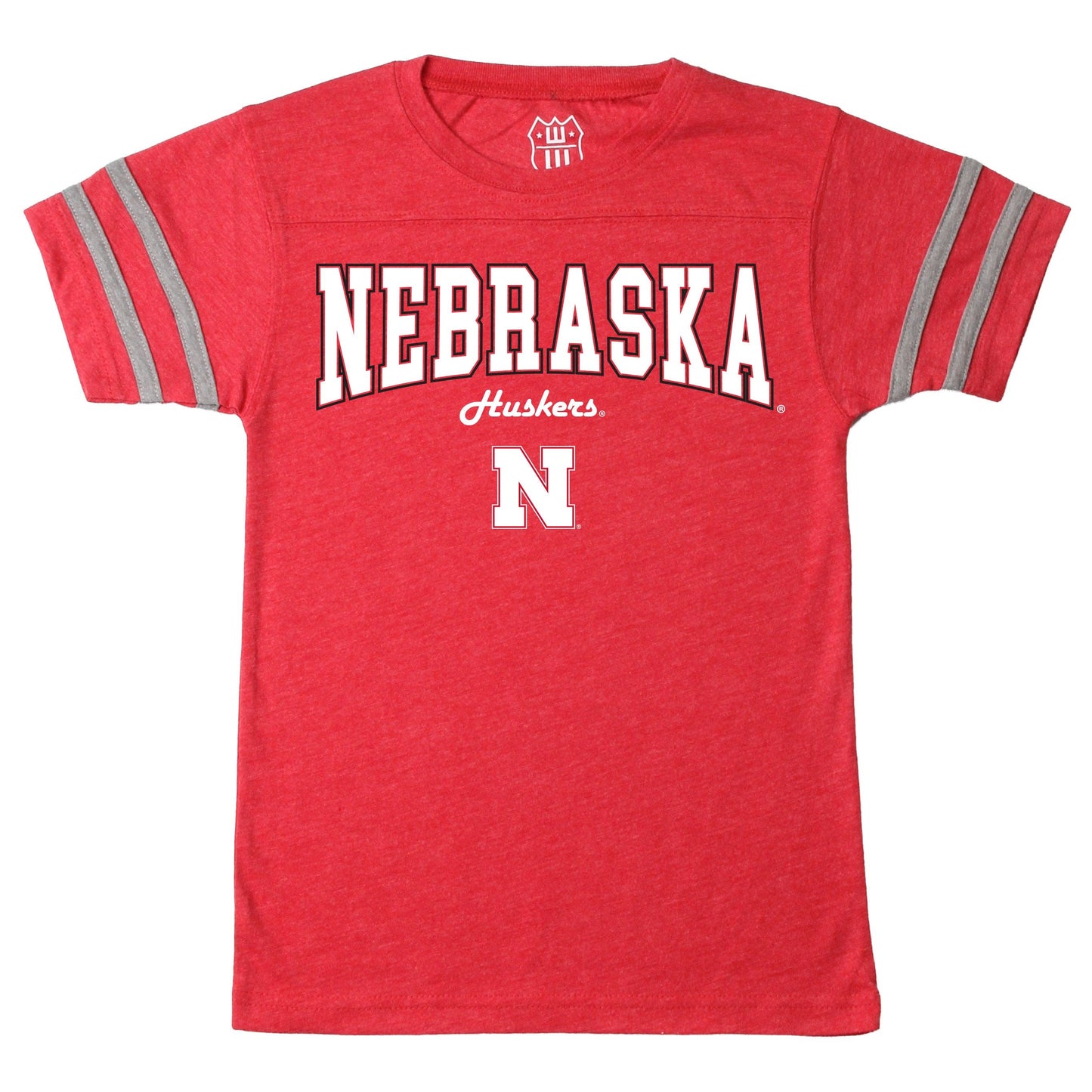 Nebraska Huskers Youth Sleeve Stripe SS Tee