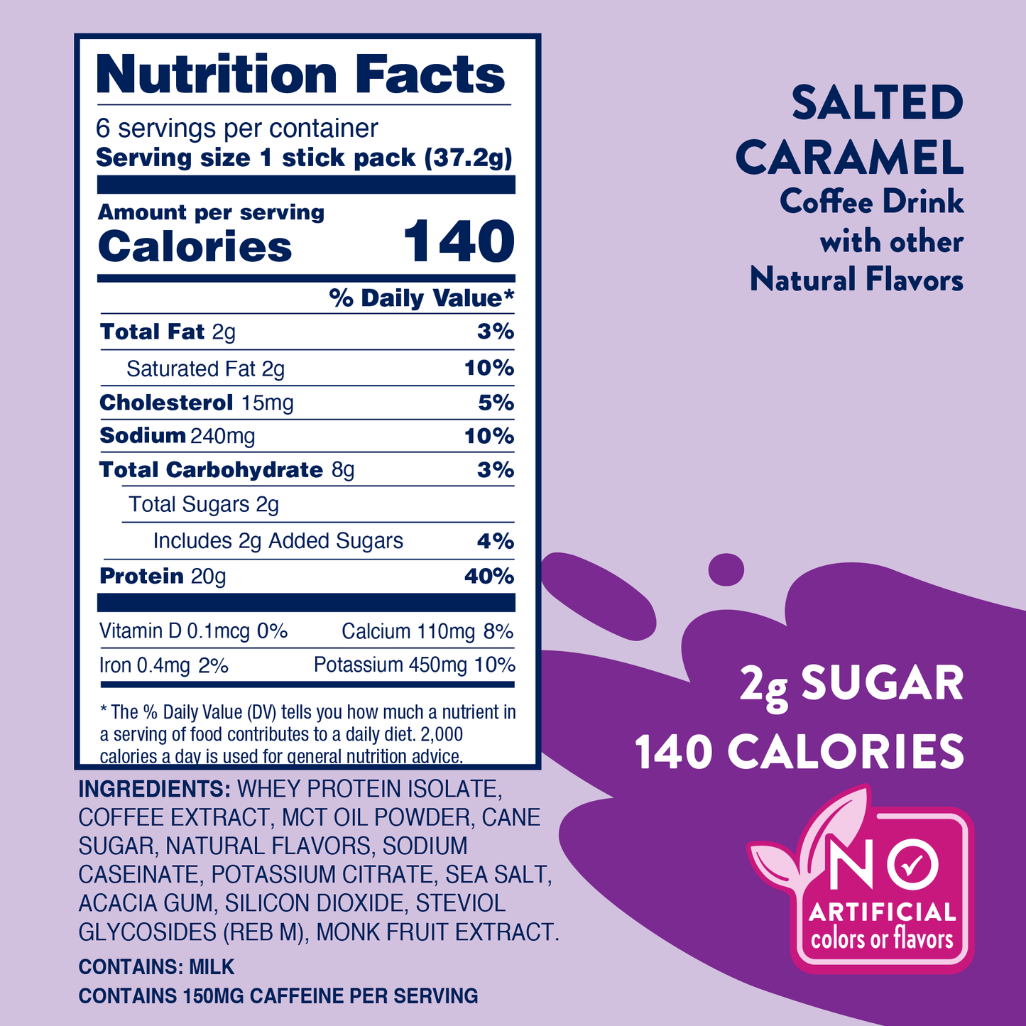 Proffee Stix 6 ct - Salted Caramel